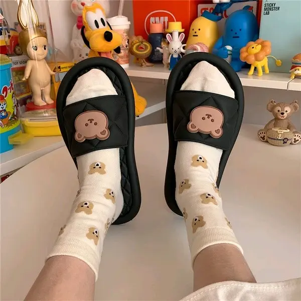 Sandal slop/kokop Wanita BEAR EMBOSS 3