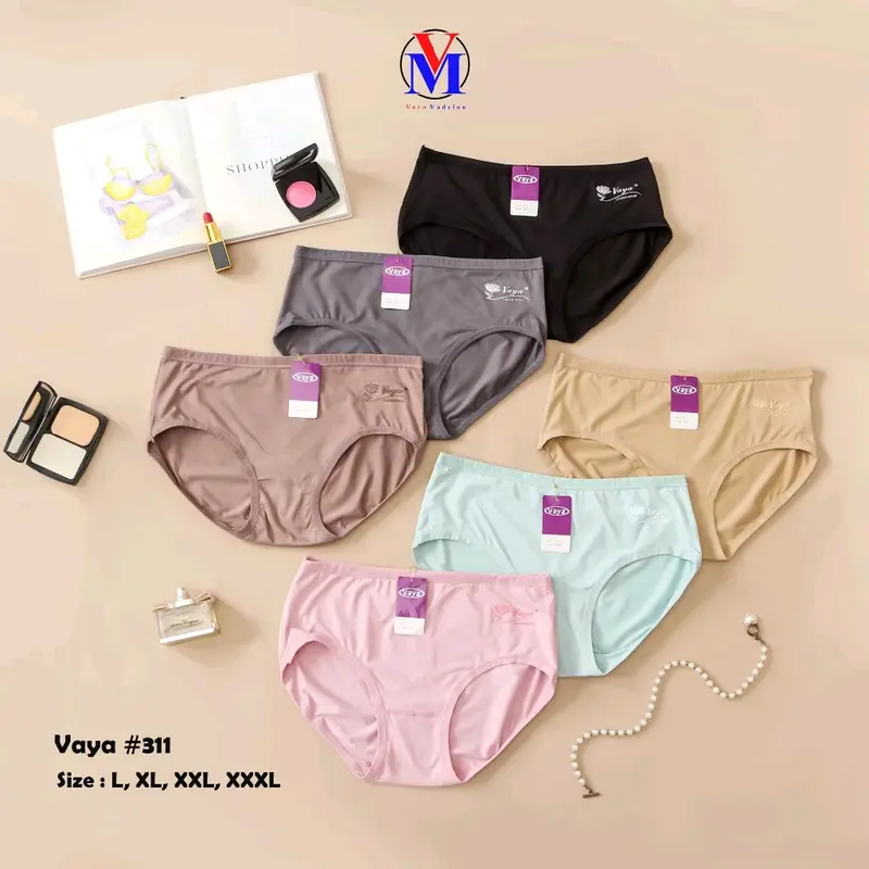 ISI 3 PC 6 PC 12 PC CELANA DALAM MERK VAYA 311/ bahan adem dan berkualitas premium Katun Art Lembut Soft 0