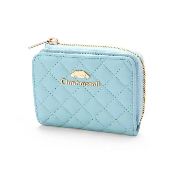[BHITS1050] Dompet Lipat Premium Resleting Sanrio Melody Cinnamoroll Pompompurin Kuromi| Dompet Lipat Tiga Klip Trifold PU Leather Logo Metal Sanrio 1