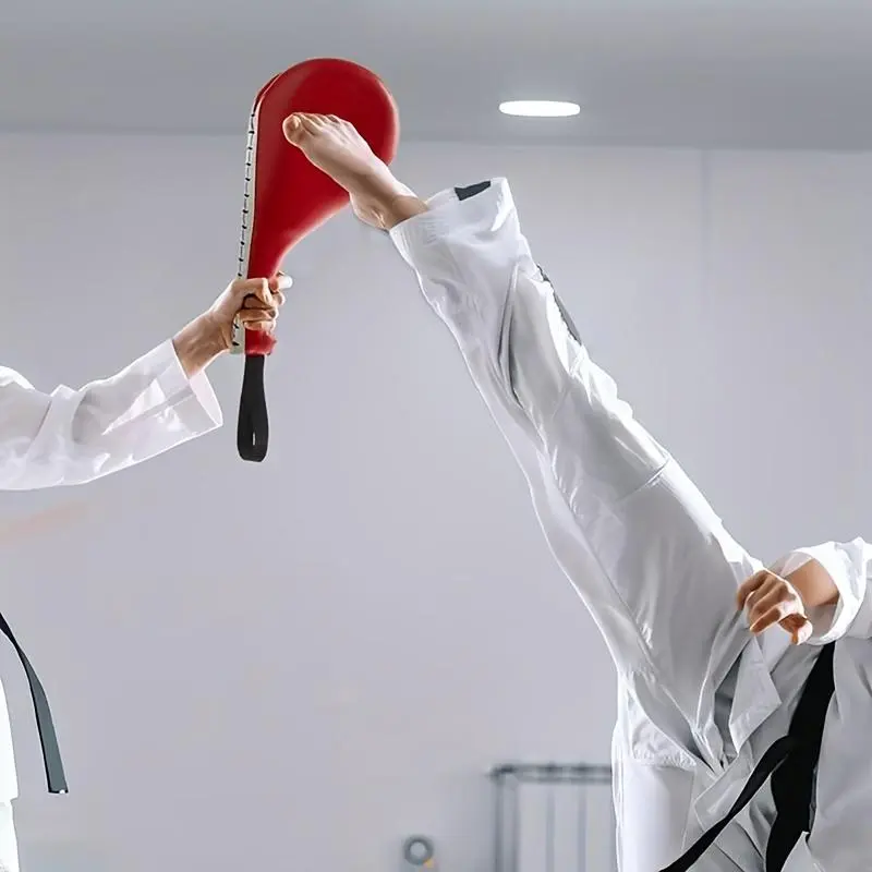 Taekwondo Foot Target, 1 Count PU Leather Taekwondo Foot Target, Professional Training Equipment for Taekwondo, Martial Arts, Boxing, Karate 4
