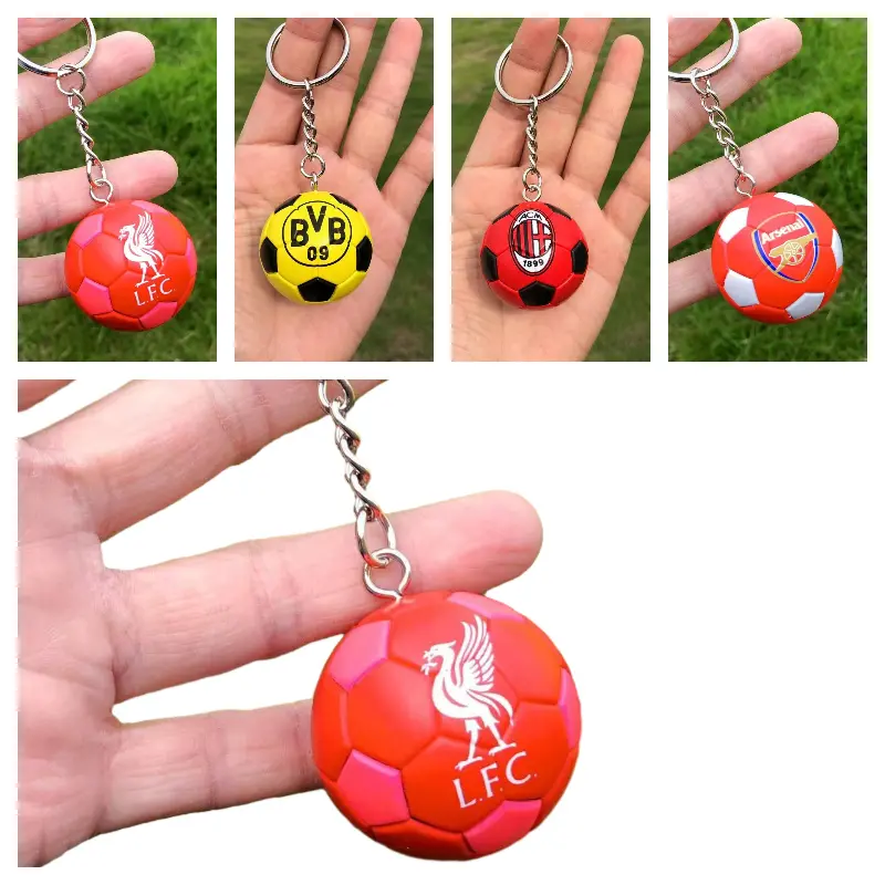 Stylish Accessories For Football Fans Mini Keychain With Real Madrid Liverpool Paris Saint germain Chelsea And Manchester City Designs Ideal Gift For Various Occasions Like Birthdays Parties And Celebrations Lightweight Plastic Construction Han Version