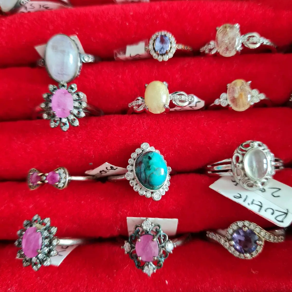 Cincin Crystal Natural Batu Alam