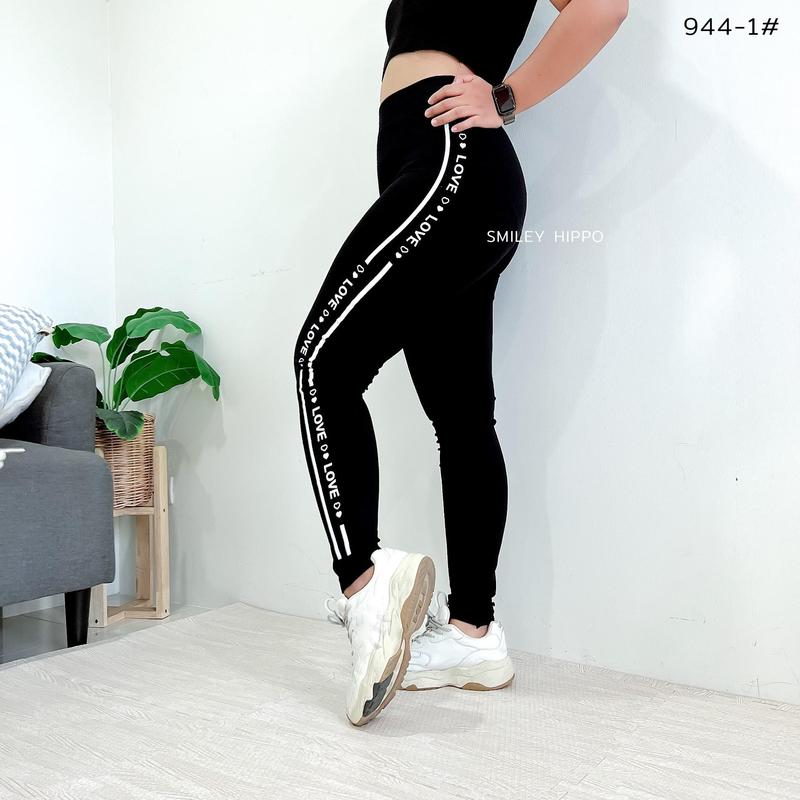 Product Introduction of กางเกงเลกกิ้ง ขาวยาว ดำล้วน ดำแถบข้าง ผ้าทอ คอตตอนผสมสเปนเด็กซ์ ยืดตามรูปร่าง k004-905-705# 53