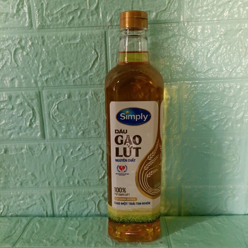 dầu gạo lứt nguyên chất 1l 0