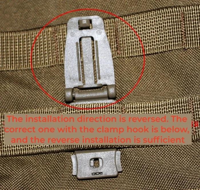 Product Introduction of Webbing Belt Clip Strap Link Tactical Buckle Bushcraft Backpack Bag Connect Kit Outdoor Molle Attach Hike Camp 14