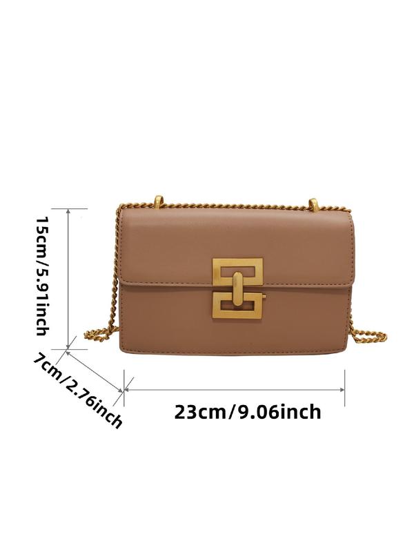 Fashion Chain Strap Quilted Pu Leather Square Bag, Simple Plain Rhombus Embossed Crossbody Bag, with Adjustable Shoulder Strap, Daily Commuting Shoulder Bag for Women, Girlfriend Gifts 9
