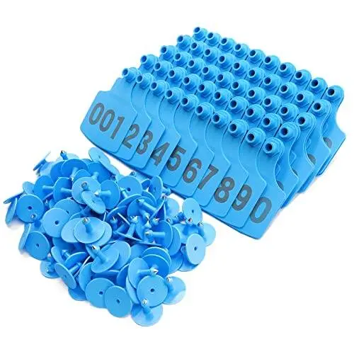 Đánh dấu tai cho lợn, 20 cái, Thẻ tai cho dê, Thẻ tai cho gia súc, Nhãn hiệu ID, cho lợn, cừu và dê, 5x4cm 6