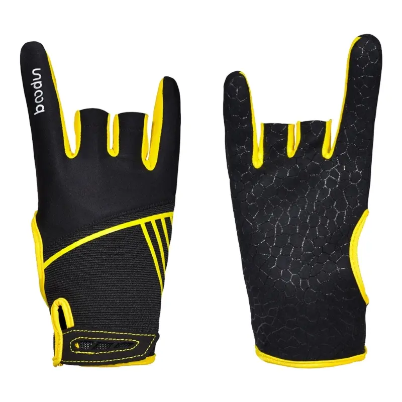 YUANH Comfortable SemiFinger Bowling Gloves Soft Sports Bowling Ball Gloves Bowling Mittens Breathable Bowling Power Gloves