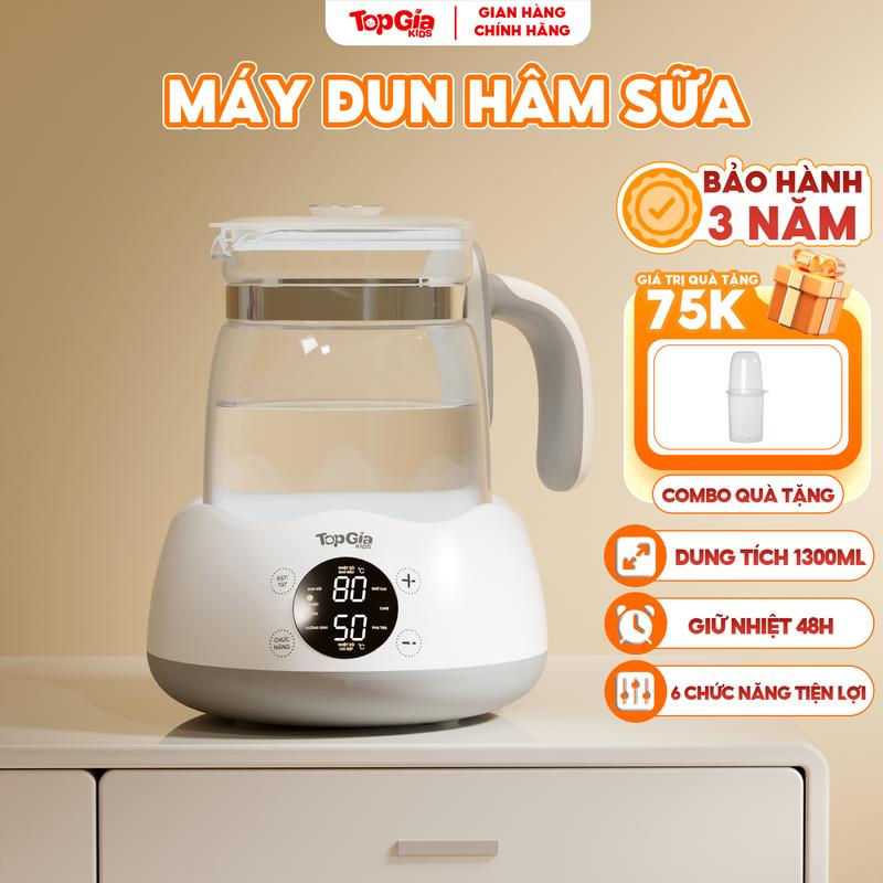 (Tặng lồng hâm) Máy đun nước pha sữa M3-01 Topgiakids tự động điều chỉnh giữ nhiệt thông minh bảo hành 3 năm thay thế như ấm đun, ấm đun siêu tốc