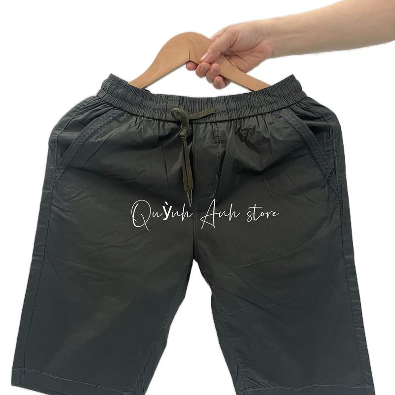 Quần short chất kaki đũi cạp chun có dây rút 3