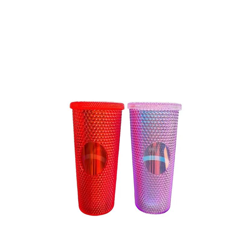 Ly kim cương 2 lớp chất liệu PP cách nhiệt tặng kèm ống hút - ly giữ nhiệt starbuck bling bling bình giữ nhiệt lạnh mới