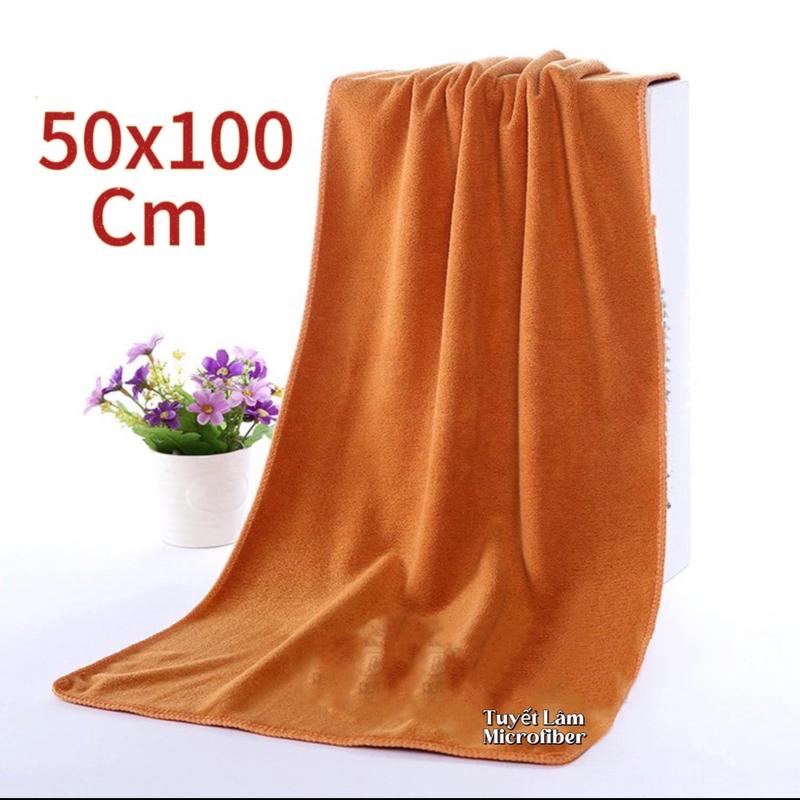 Khăn Tắm Spa 50x100 Microfiber Loại 1 ,Mềm Mịn , Không sổ lông ,Siêu Thấm Hút ,GIÁ SỐC ! Nhà Tắm khantam khăntắm đấu đôi [vàng + xám] ☆ 9014 xanh dương ☆ xanh biển chống vi khuẩn dulich ☆☆ thick bright silk white ☆☆ khan tam matkho bong khăn  tắm long sup