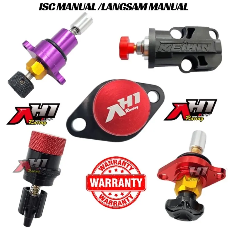 ISC IDLE SPEED CONTROL SETELAN LANGSAM MANUAL AEROX 155 NMAX VARIO BEAT SCOOPY SONIC CB150 CBR 150 PCX ADV CBR NINJA 250 XEON RC MIO M3 MIO J MIO GT XRIDE FINO FI XEON GSX 150 SATRIA FU Fi CRF SUPRA GTR 150 ISC THROTTLE BODY AH1 RACING 1