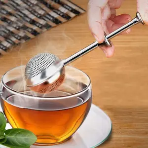 SARINGAN TEH STAINLESS STEEL TEA STRAINER SYRINGE FILTER AIR TEH REUSE multifungsi