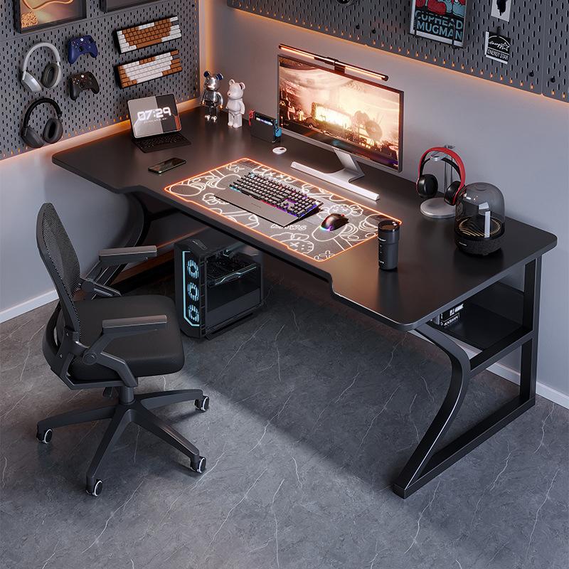 Bàn Gaming ANA Có Chân K Uốn Cong Kích Thước 120x60cm Chưa Kèm Ghế Có Kệ Để Sách Bên Dưới Khung Chân Sắt Hộp 40x20cm Chắc Chắn Có 2 Lỗ Đi Dây Điện Tiện lợi-GKC