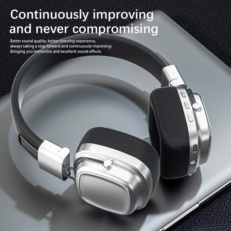 Wireless Over-Ear Headphones, BT5.3 Wireless Headphones, Bluetooth-compatible Fashionable Headphones for Gaming, Travel, Home, Office 3