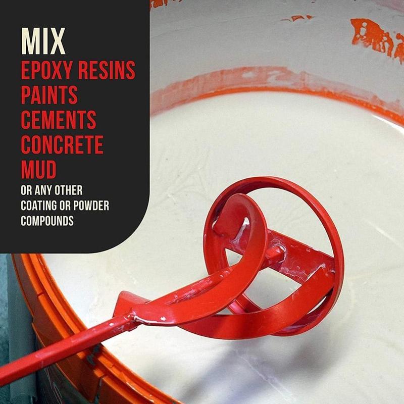 Product Introduction of Durable Paint Mud Mixer Construction Grouting Tool Cement Mixing Rod Plaster Paint Mixer For Electric Drill Hexagon Shaft Mixing Paddle Rod 18