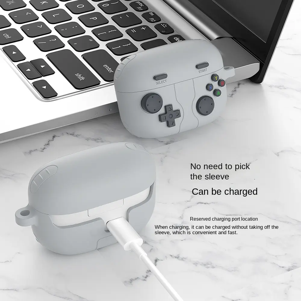 New 3D Earphone Case Silicone Game Console Styling Earphone Storage Case Cartoon Style Dustproof Storage Shell for Sony LinkBuds S Home/Outdoor