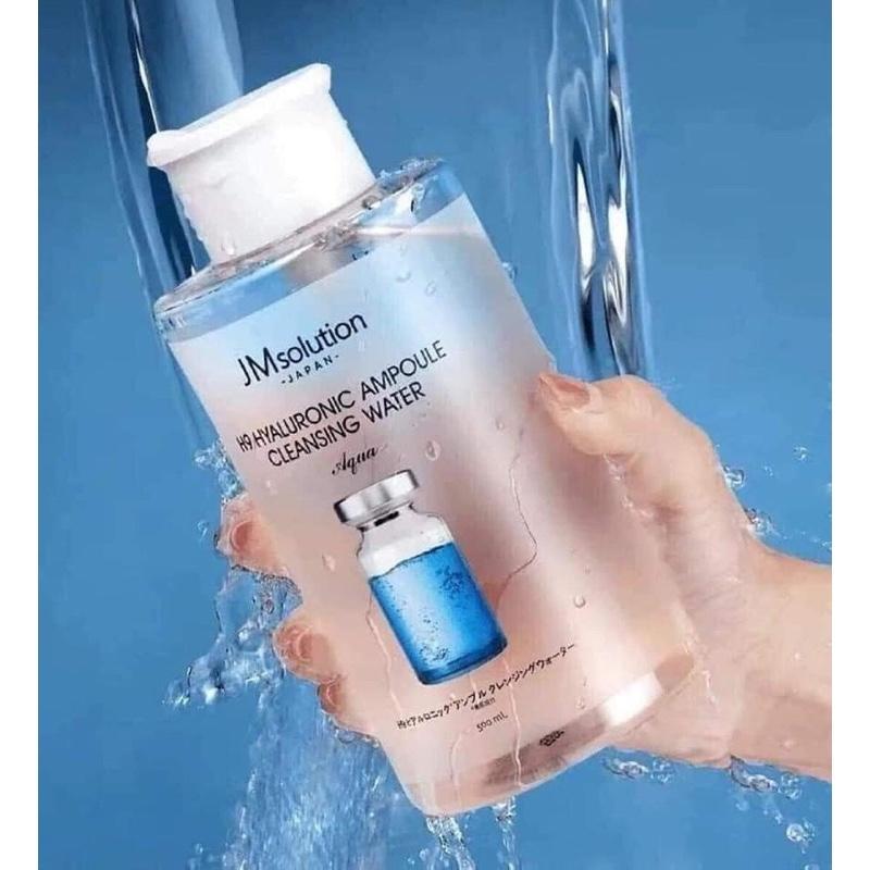 Product Introduction of Nước tẩy trang JM Solution H9 Hyaluronic Ampoule Cleansing Water Aqua 500ml 6