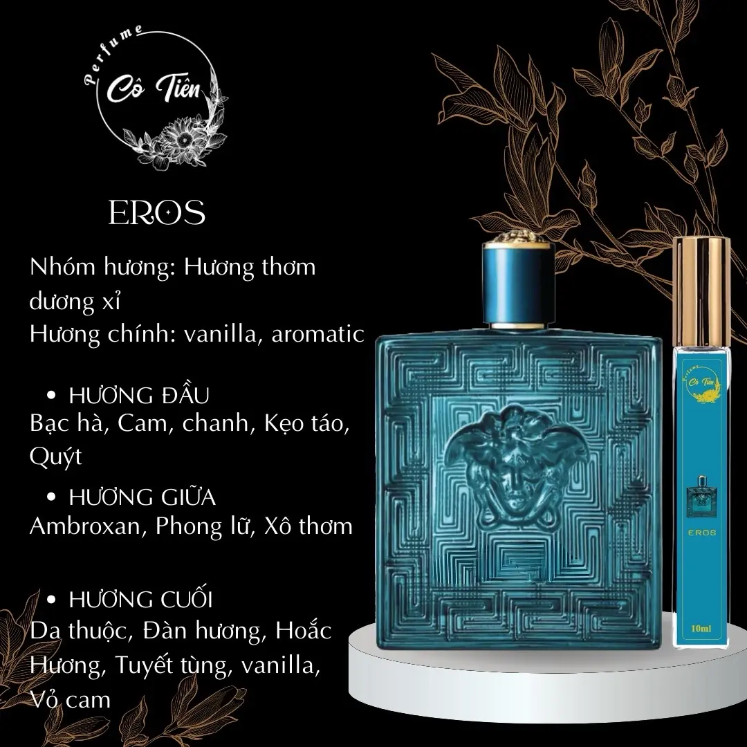 NƯỚC HOA NAM Eros VS- Nước hoa chiết chính hãng - Parfume Plus N309- Nam tính và gợi cảm