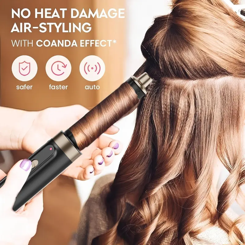 5 in 1 Hair Dryer Brush, Multifunctional Hair Styling Tool, Hair Dryer & Styler, Hair Straightener & Curler, Professional Hair Styling Tool for Women, Black 6