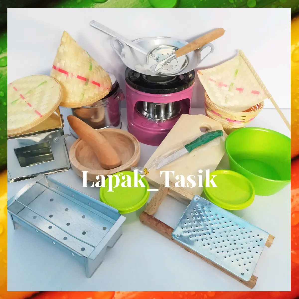 Kitchen Set Masak Masakan Anak Mainan Tradisional Alat Masak Anak Kayu Plastik Toys