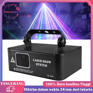 Lampu Disco Laser 4 Mata Dengan Sensor Suara Dan Animasi Untuk Bar Party