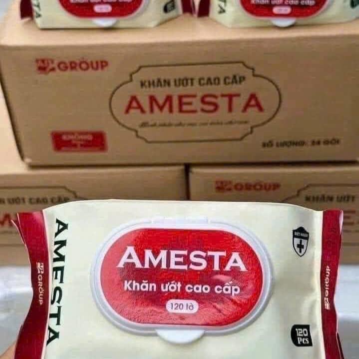 KHĂN ƯỚT ORGANIC AMESTA KHÔNG MÙI 120T 3