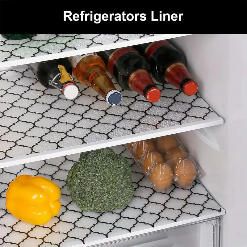 Fish Scale Pattern Drawer Liner, Non-slip Shelf Liner, Multi-purpose Placemat, Waterproof Shelf Paper for Kitchen Cabinets 6