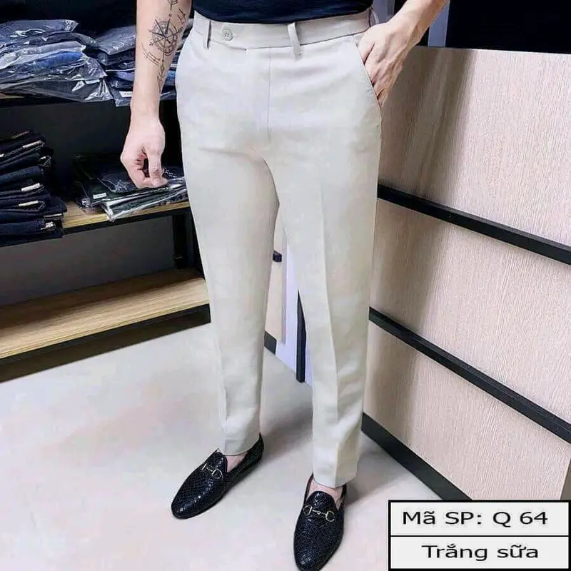 Quần tây nam hàn quốc loại quần dầy dặn, ống côn nhẹ cao cấp 5 màu chất vải co giãn nhẹ dày dặn, form Slimfit hàn quốc Menswear Pants 5