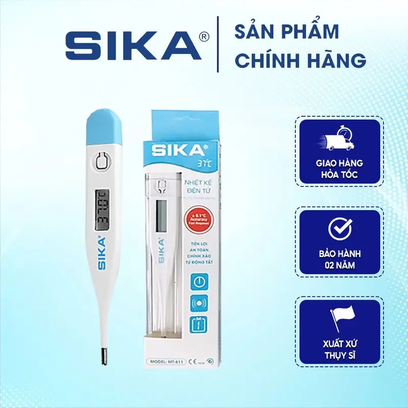 Nhiệt kế sika điện tử đo chính xác hàng chính hãng 0