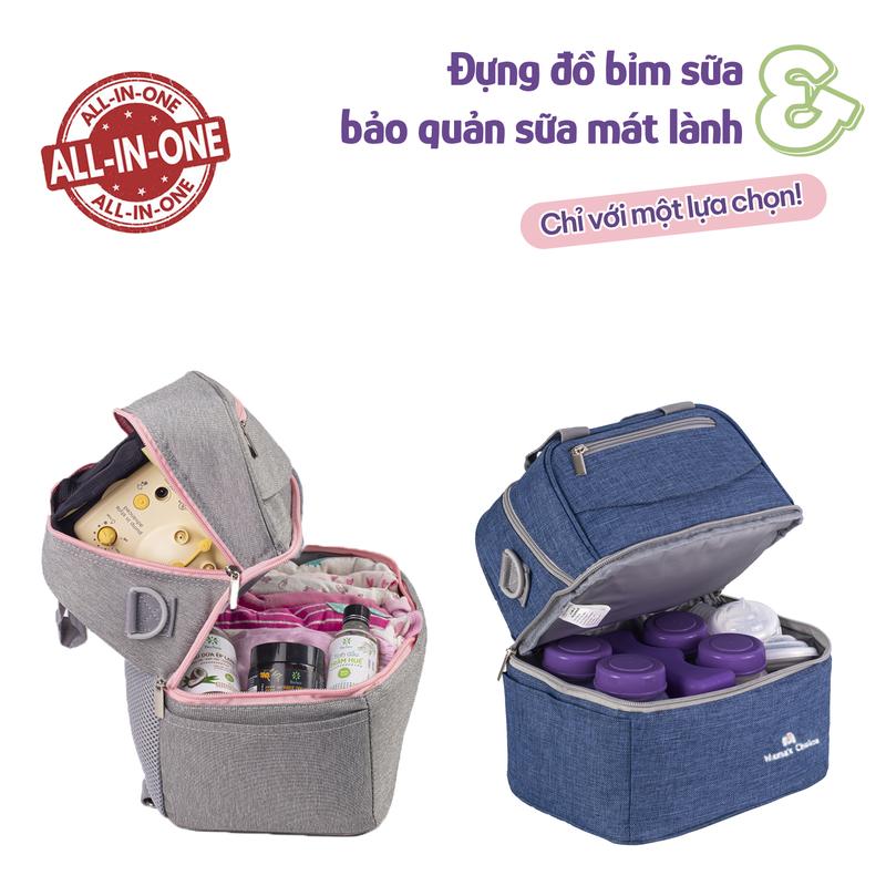 Product Introduction of Balo Bỉm Sữa Mama’s Choice, Giữ Lạnh Sữa Mẹ Lên Đến 14h, Giữ Ấm Thức Ăn Cho Mẹ và Bé, Thiết Kế Thời Trang 6