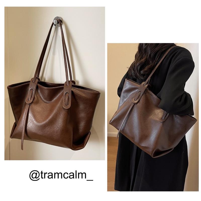 [Trạm Calm] Túi tote da size to dành cho lap 15.6inch