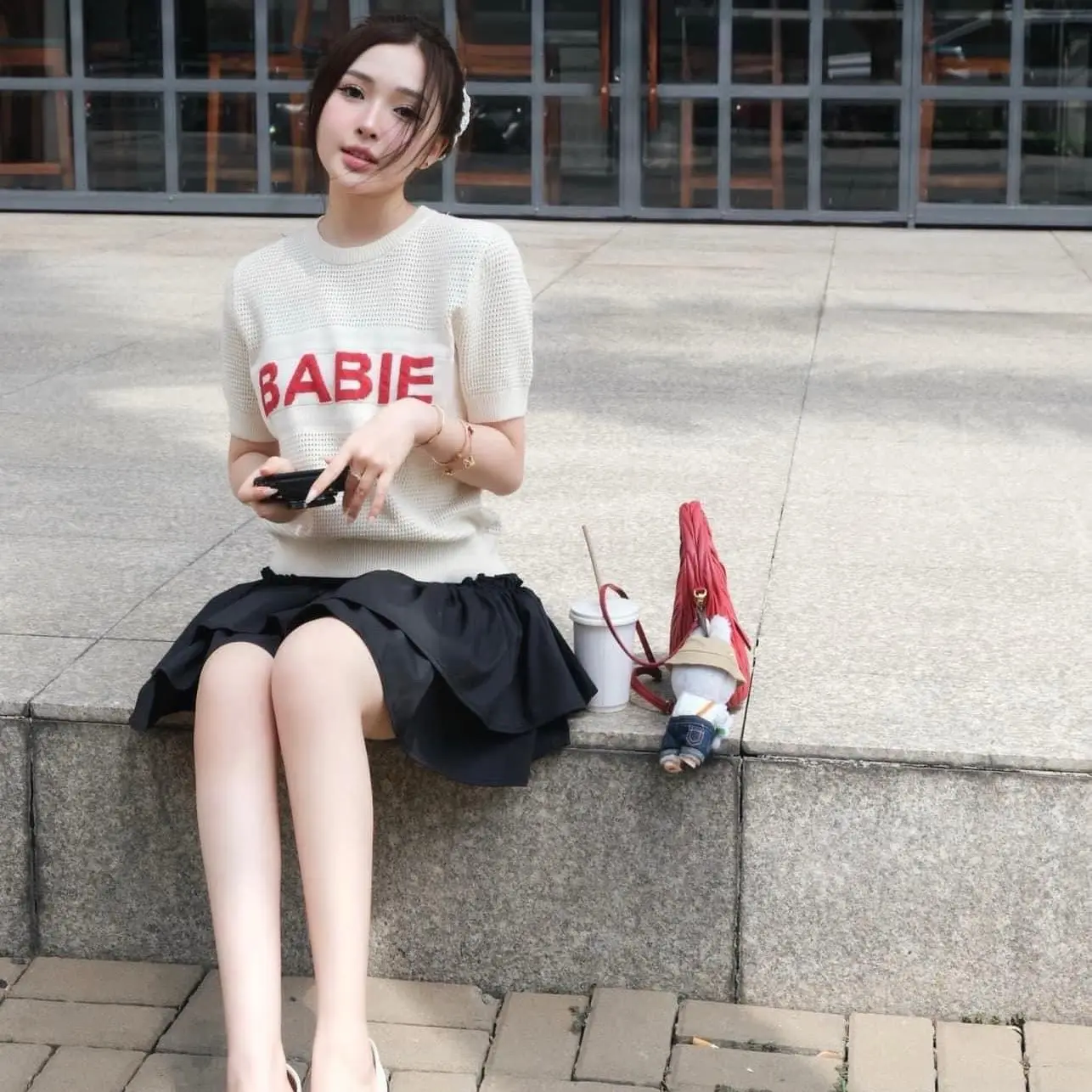 Áo len tay ngắn babie hàng qc