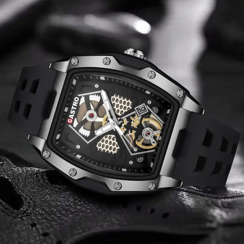 Gastro Jam Tangan Pria Sport D30 RM 4 Rubber Water Resistant 3 ATM Watches 0