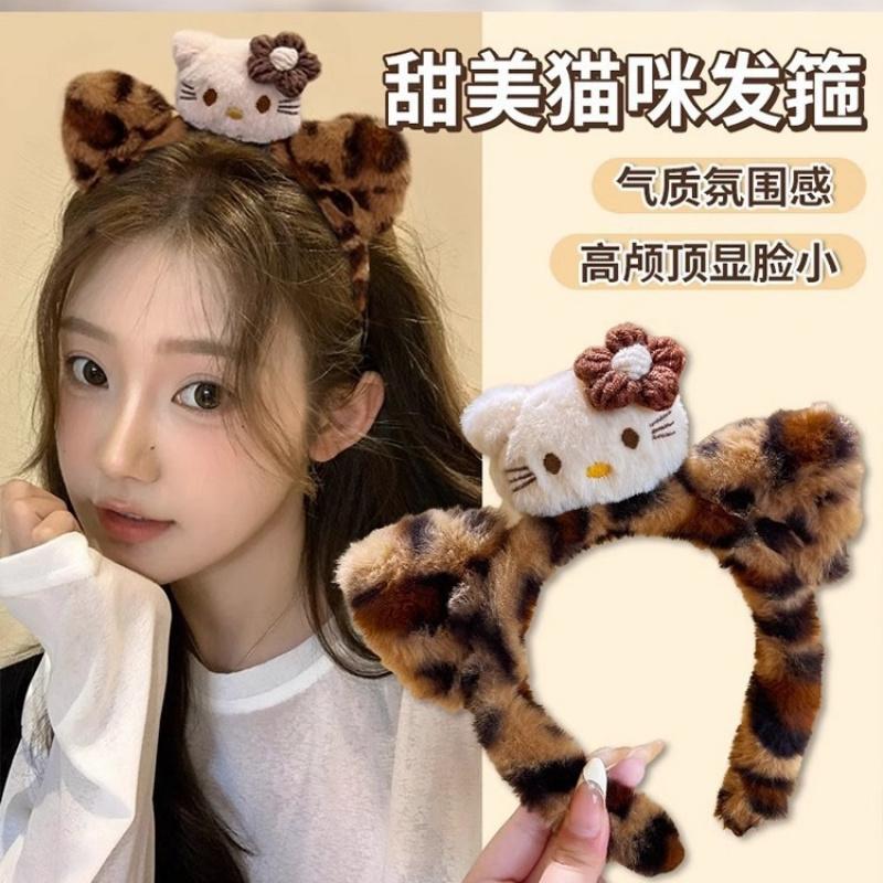 Ikat Kepala Solek Pencuci Muka Muka Wanita, Aksesori Rambut Kartun ...