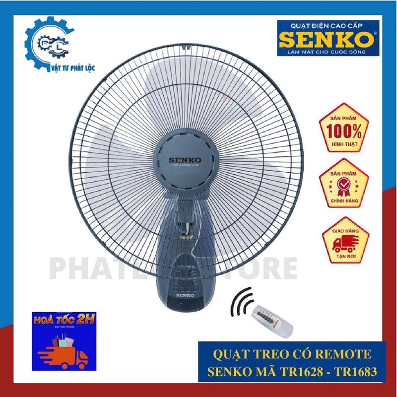Quạt treo tường Senko TR1683 và TR1628 - Công suất 47W - Đường kính 40cm