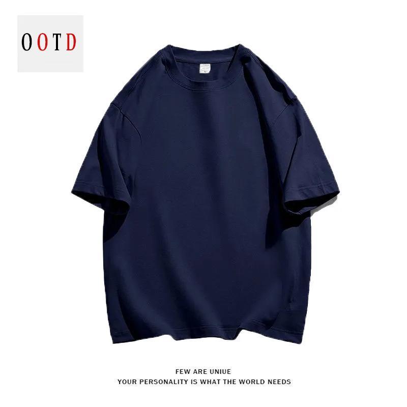 Áo thun trơn chất liệu cotton co giãn 4 chiều 100% sợi bông mịn không xơ form rộng  Top  nam nữ cổ tròn đơn giản, áo phông trơn unisex  Women tay lỡ dễ phối đồ thoáng mát nhẹ mềm mịn thấm hút mồ hôi tốt phông tay lỡ oversize trắng đen basic 260g #0001 2