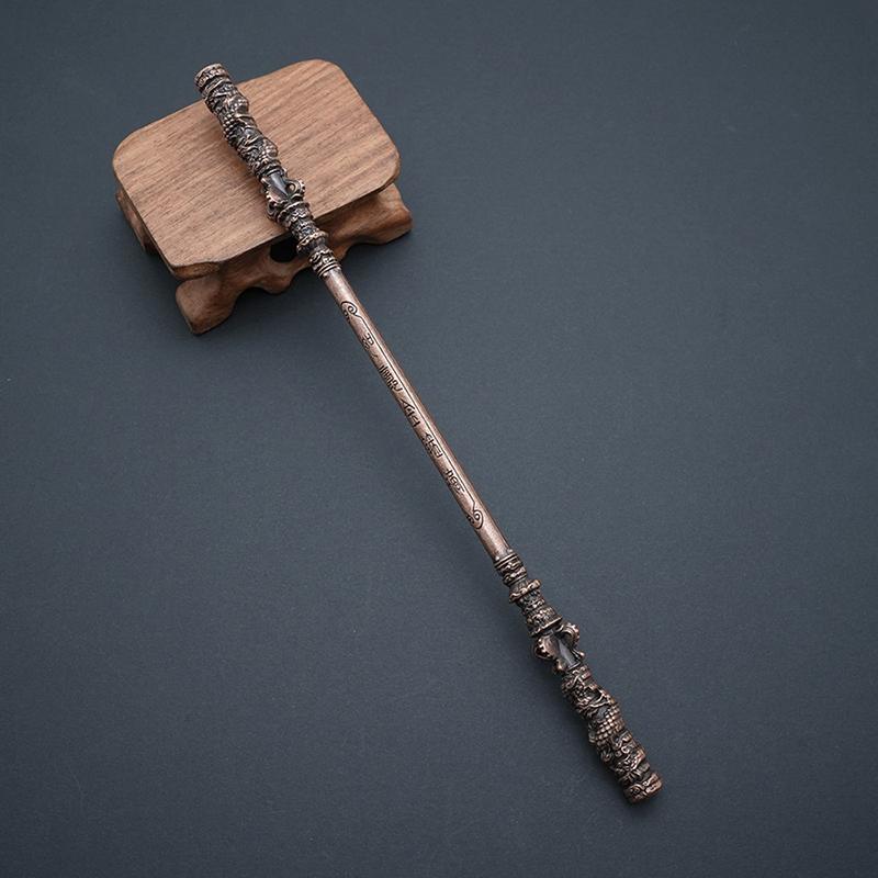 Product Introduction of 22cm Black Myth WuKong Game Ruyi Golden Cudgel Metal Handicrafts Sun Wukong Monkey King  Game Peripherals Children's Toys 21