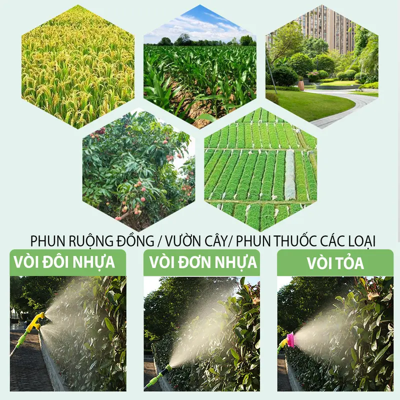 [TẶNG ĐẦY ĐỦ PHỤ KIỆN] BÌNH PHUN, BÌNH XỊT THUỐC SÂU CHÍNH HÃNG GGG. DUNG TÍCH 14L, 16L, 20L, ÁP LỰC SIÊU MẠNH 2