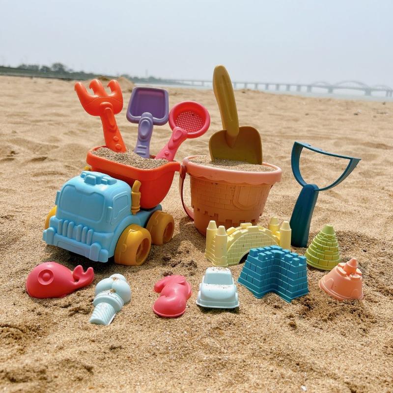 Product Introduction of Sand Digging Tools, Children's Beach Toys, ATVs, Children Playing At The Beach, Sand Castle, Bucket Set, Water Toys 29