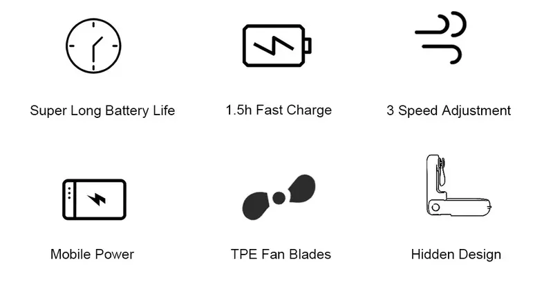 Product Introduction of Portable Fan Super Mini Handheld Fan USB Rechargeable Fan Foldable Hand Held Small Pocket Fan with 2000mAh Power Bank 3 Gears 7