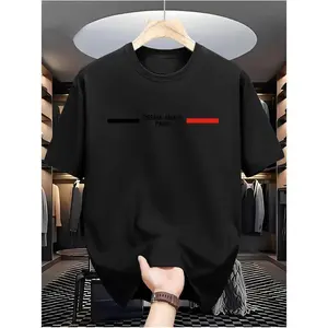 Kaos Unisex Katun 220g Lengan Pendek, Kerah Bulat, Model Longgar Gaya Amerika dengan Sablon Print baju agus salim palestina free