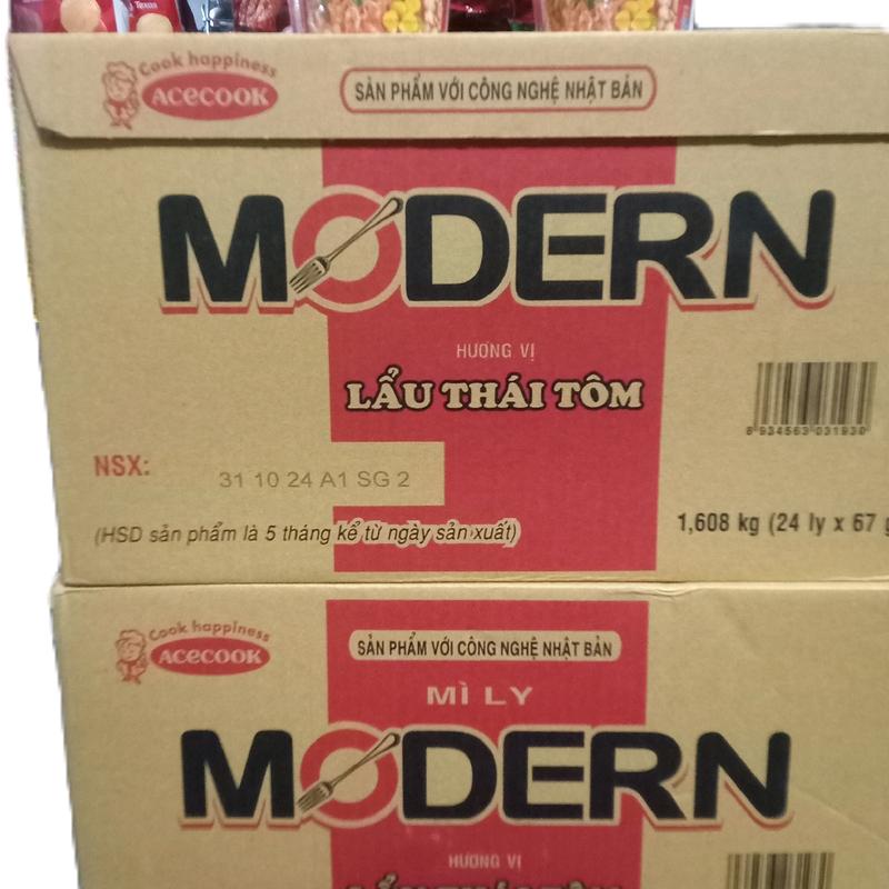 Thùng mì Modern 24 ly lẩu thái tôm