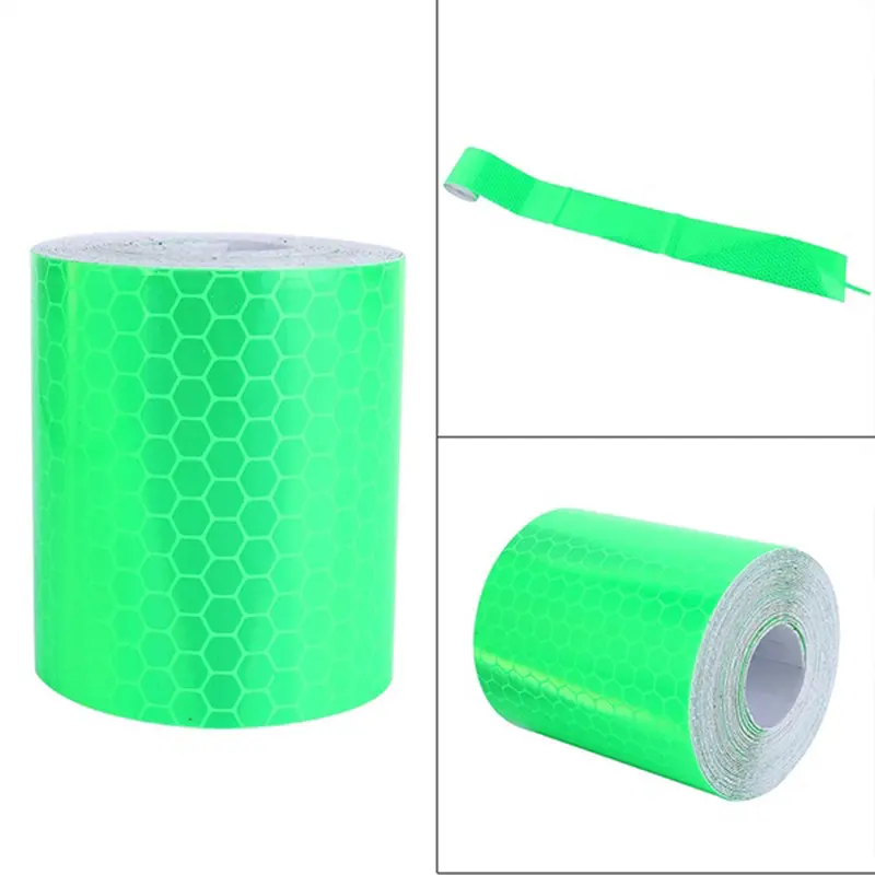 Băng Dính Keo Cảnh Báo An Toàn Tự Dính Phản Quang, Dài 1m, Rộng 5cm, Cho Xe Tải Ô Tô, Cuộn Nhãn Dán Phim 6