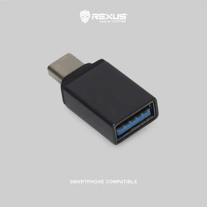 Rexus TCP01 - Converter USB To Type C - Desain Trendi Dan Fungsional 0
