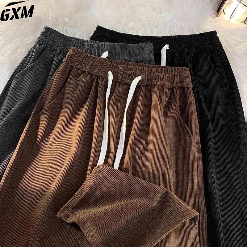 Product Introduction of celana corduroy pria celana cargo corduroy pria celana korea Celana Kasual hitam Casual Model lurus pria celana korduroy Mode retro gaya Korea kain tahan kerut Mode untuk Korduroi Celana Kasual celana kargo premium celana gombrang pria 2
