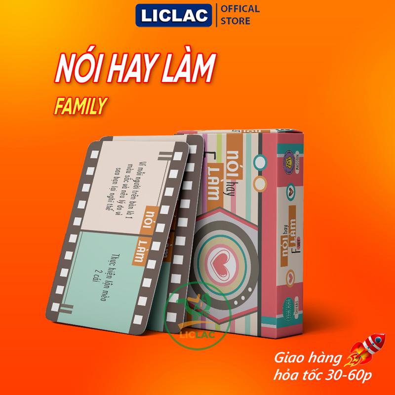  Bộ bài Nói hay Làm phiên bản Gia Đình Boardgame giải trí vui vẻ giúp gắn kết yêu thương gia đình 