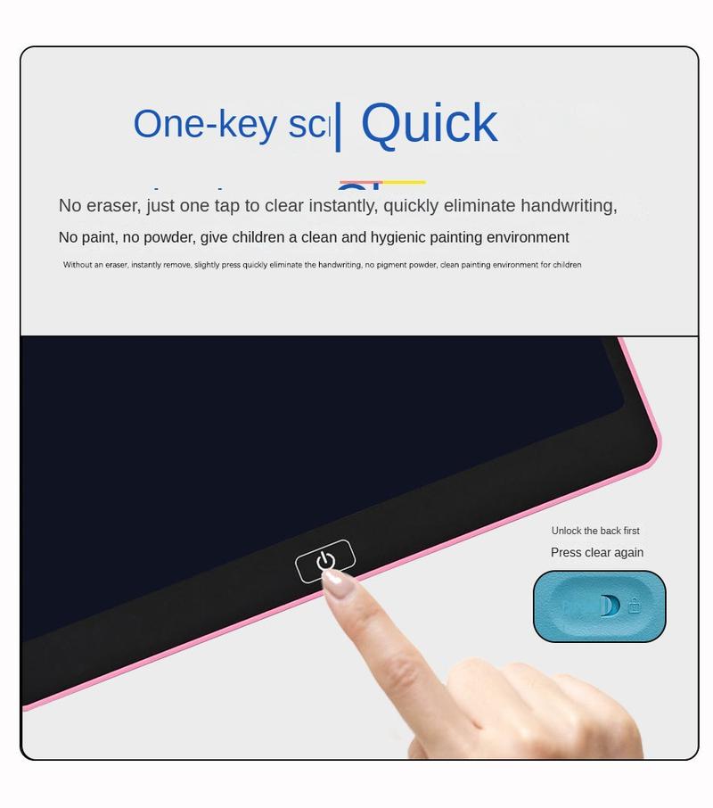 Product Introduction of Large size 13-inch 16-inch LCD painting board LCD writing board Children's graffiti electronic small black board drawing tablet 6