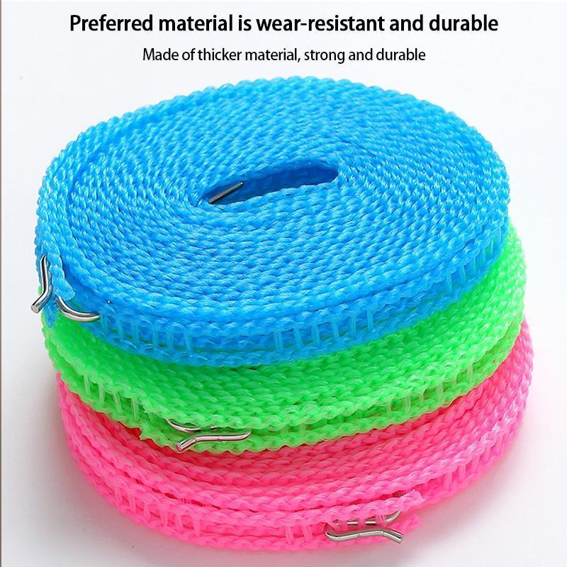 5M Washing Line, Nylon Washing Line, Outdoor Washing Line, Camping Washing Line, Exterior Washing Line FüR Indoor- Und Outdoor-CampingbüGel, 6